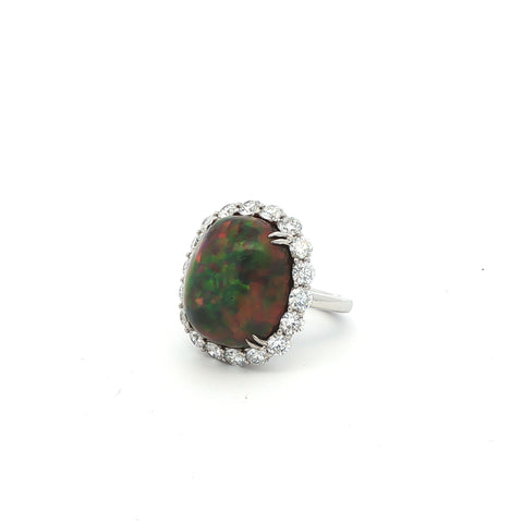 13.06 Cabochon Opal Ring