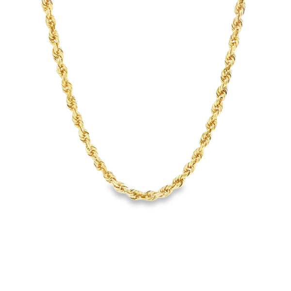 DIAMOND CUT ROPE CHAIN 22