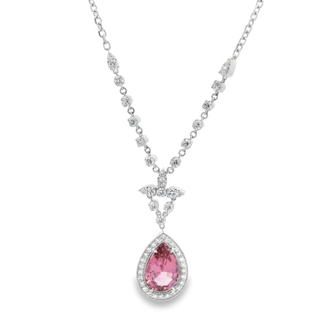 4.52 Pink Spinel Necklace