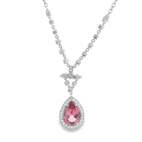 4.52 Pink Spinel Necklace