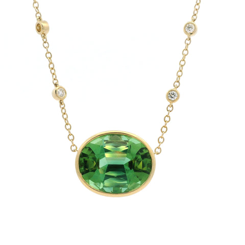 25.87ct Green Tourmaline Necklace