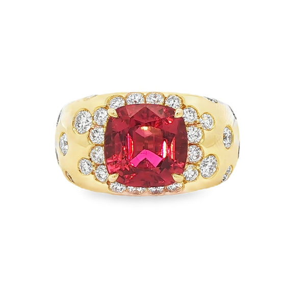 3.65ct Rubellite Tourmaline Ring