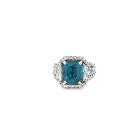 12.39ctw Blue Zircon Ring