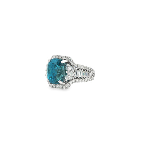 12.39ctw Blue Zircon Ring