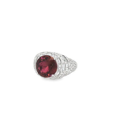 4.56ct Pink Tourmaline Ring