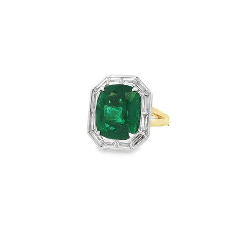 9.45ct Zambian Emerald Ring