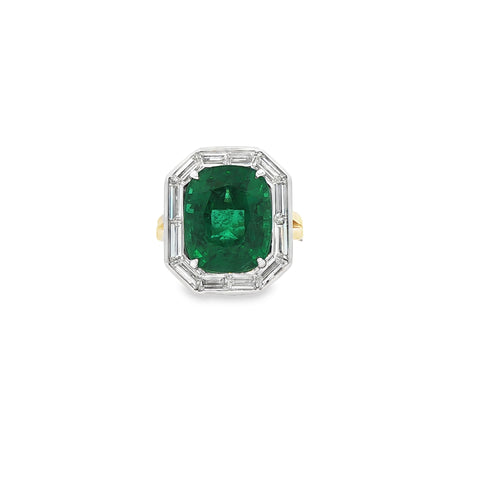 9.45ct Zambian Emerald Ring