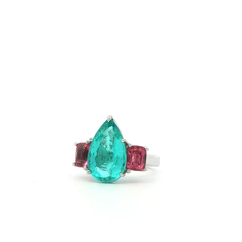 6.32CT Paraiba Tourmaline Ring
