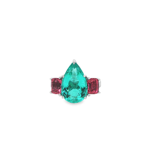 6.32CT Paraiba Tourmaline Ring