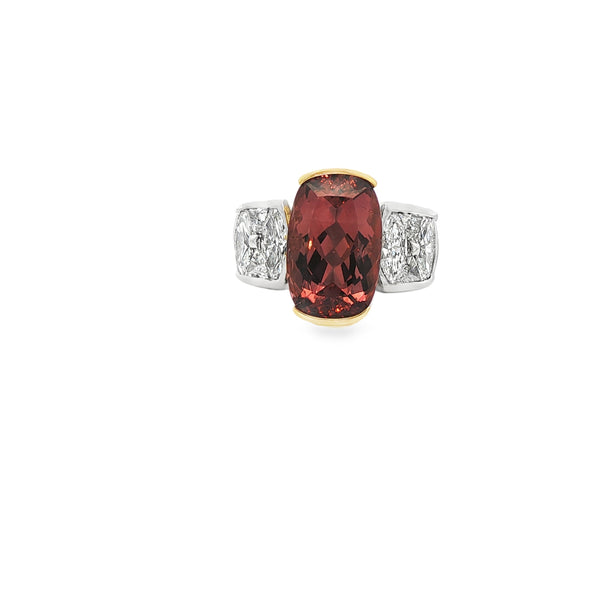 6.78CT Pink Tourmaline Ring