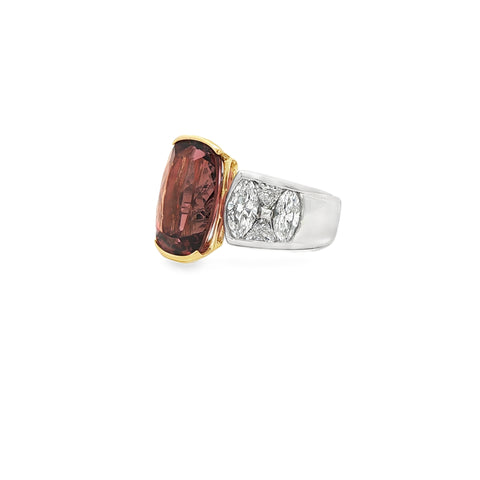 6.78CT Pink Tourmaline Ring