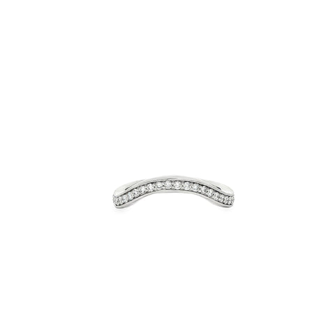 0.25 ctw Curved Diamond Band in Platinum