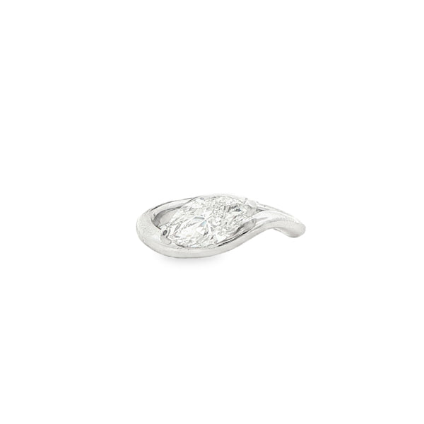 1CTW Marquise Diamond Pinky Ring