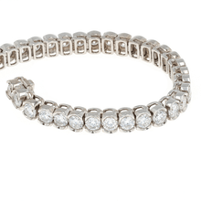 Load image into Gallery viewer, 14k White Gold Diamond Tennis Bracelet 10.37CTW