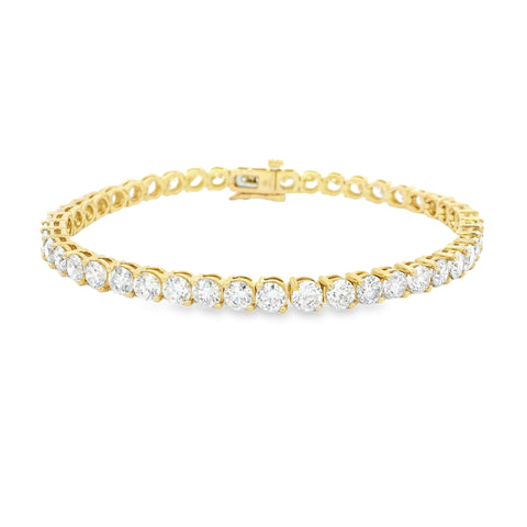 Gold Diamond Tennis Bracelet