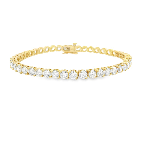 Gold Diamond Tennis Bracelet
