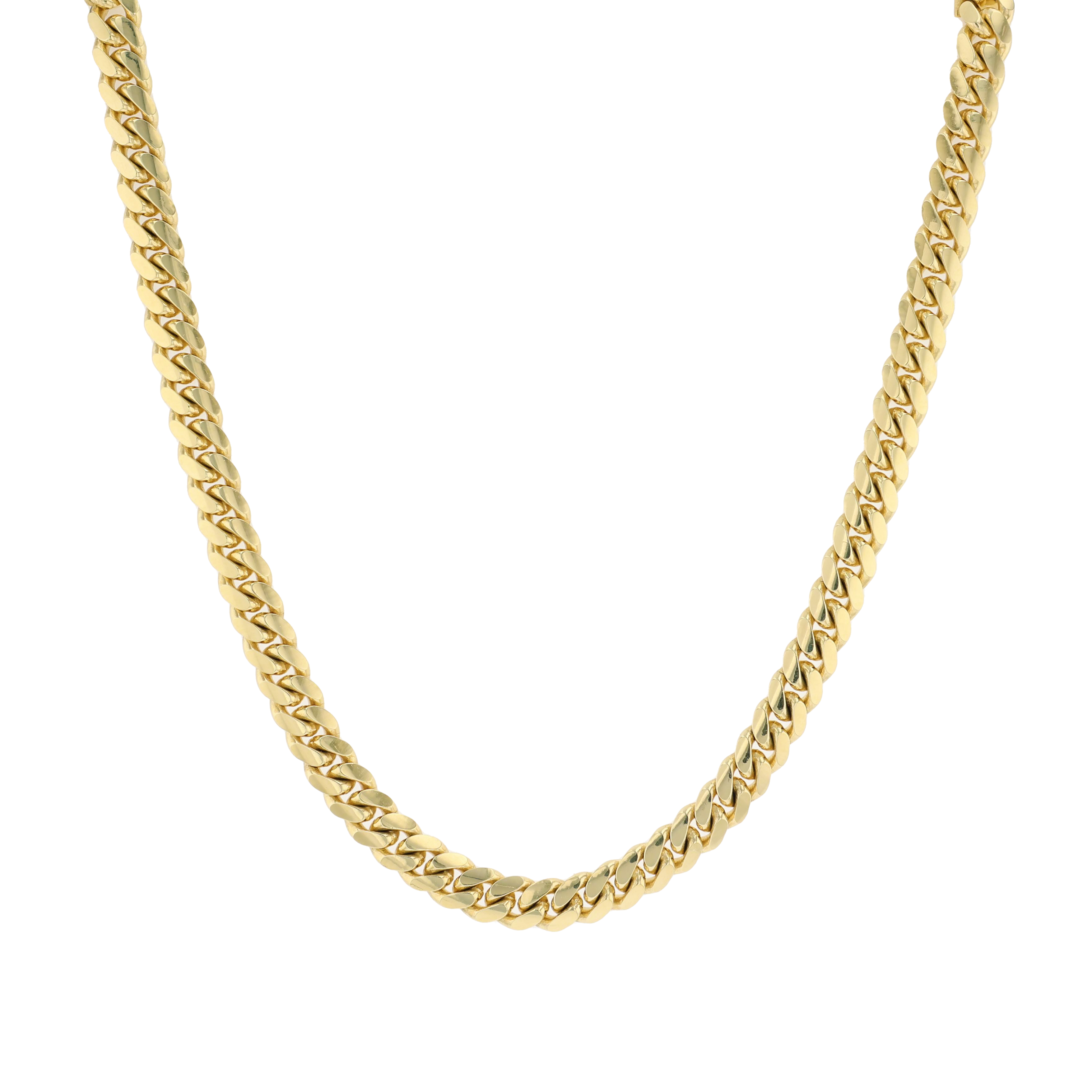 10K Yellow Gold 8.2mm Cuban Link Chain 24in