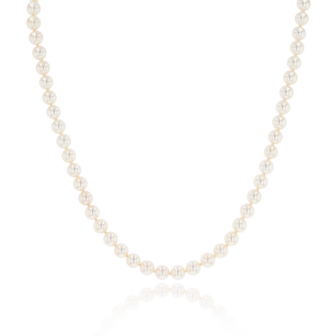 6mm Mikimoto Pearl Necklace 16''