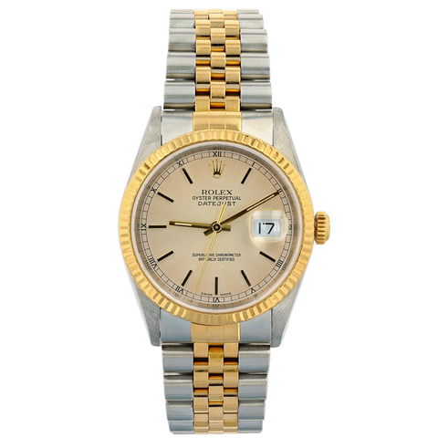 Rolex 16233 Datejust Rolesor Oystersteel & 18K Yellow Gold 36mm