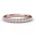 FANA Diamond Wedding Band Rose 8