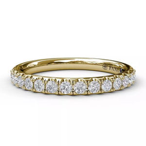 FANA Diamond Wedding Band Gold 8