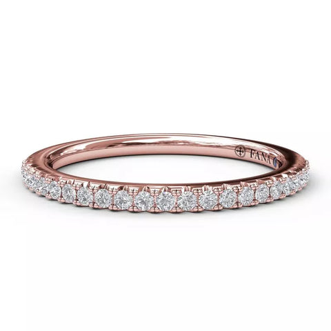 FANA Diamond Wedding Band Rose 25