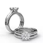 Load image into Gallery viewer, FANA Classic Solitaire With Peek A Boo Diamond