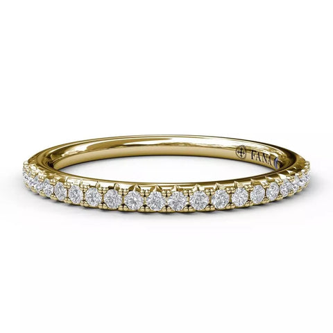 FANA Diamond Wedding Band Gold 15