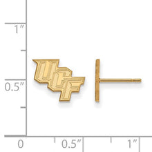 Load image into Gallery viewer, 14k Gold LogoArt University of Central Florida U-C-F Extra Small Post Earrings
