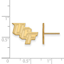 Load image into Gallery viewer, 10k Gold LogoArt University of Central Florida U-C-F Small Post Earrings