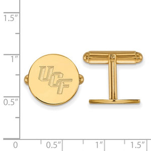 14k Yellow Gold LogoArt University of Central Florida U-C-F Cuff Links