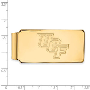 10k Yellow Gold LogoArt University of Central Florida U-C-F Money Clip