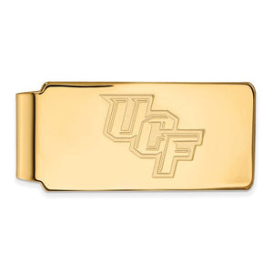 Sterling Silver Gold-plated LogoArt University of Central Florida U-C-F Money Clip