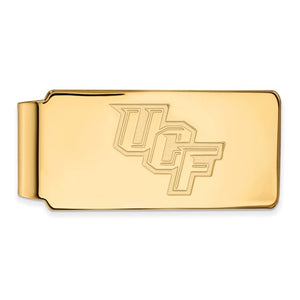 10k Yellow Gold LogoArt University of Central Florida U-C-F Money Clip