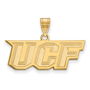 10k Gold LogoArt University of Central Florida U-C-F Medium Pendant