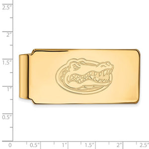 10k Yellow Gold LogoArt University of Florida Gator Money Clip