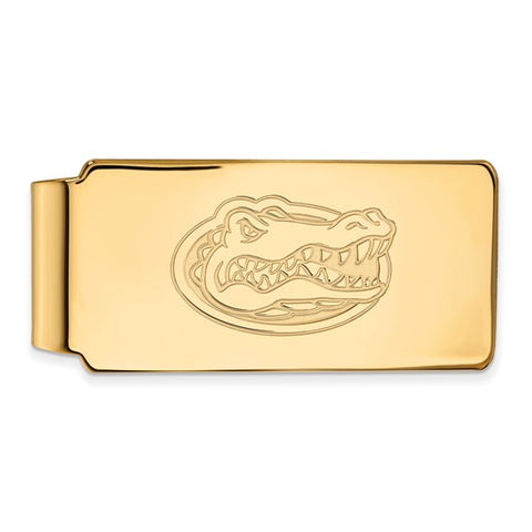 14k Yellow Gold LogoArt University of Florida Gator Money Clip