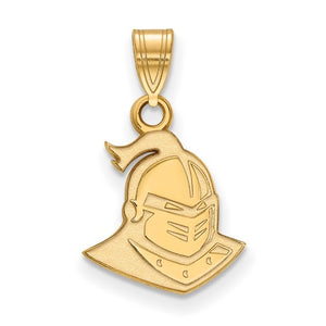 10k Yellow Gold LogoArt University of Central Florida Knight Small Pendant