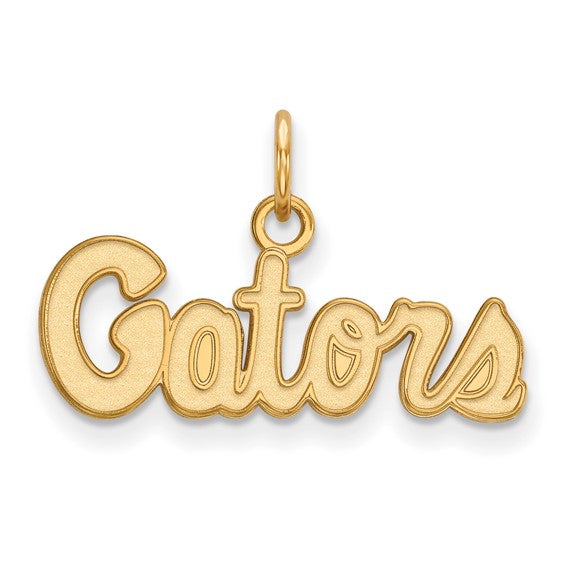 10k Gold LogoArt University of Florida Gators Script Extra Small Pendant