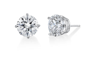 1.5 CTW Diamond Studs Set in 14K White Gold- Added Value Collection