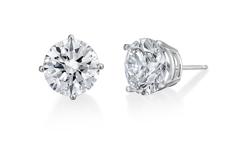 .75 CTW Diamond Studs Set in 14K White Gold- Added Value Collection