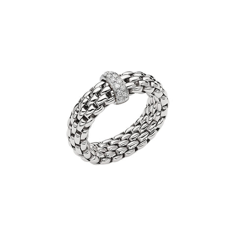 Fope VENDOME Mesh Diamond Ring (0.10 CTW) -Size Medium