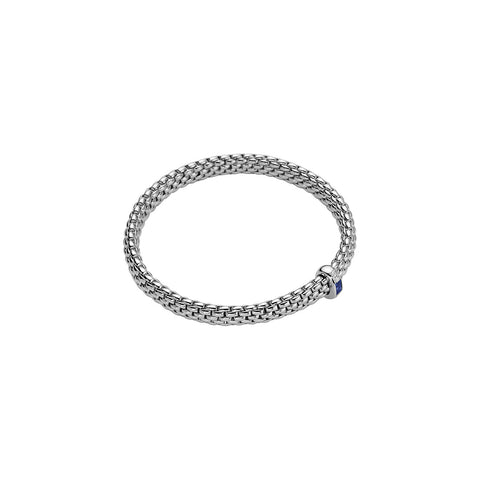 Fope Flex'it Diamond & Sapphire Bracelet 0.04 CTW -Size Medium