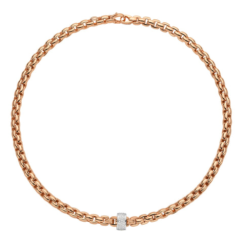 Fope Rose Gold Diamond Necklace (0.63 CTW)