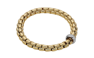 Fope EKA Yellow Gold Diamond Bracelet (0.58CTW)