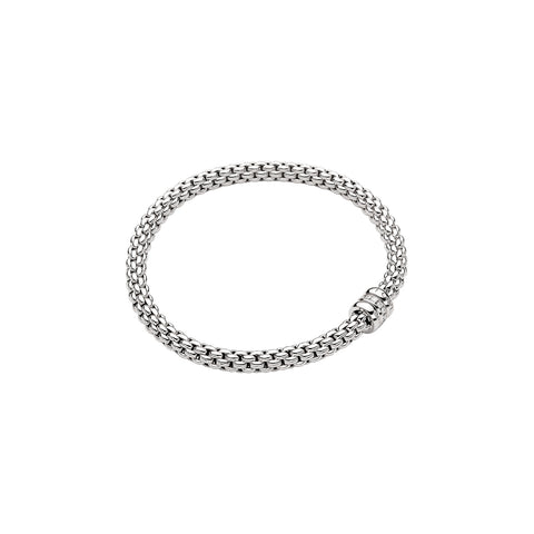 Fope Mesh Diamond Bracelet (0.15 CTW) -Size Medium