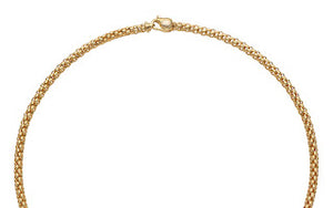 Fope SOLO Yellow Gold Diamond Necklace (0.38 TCW)