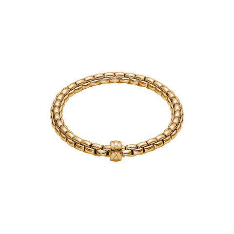 Fope EKA 18K Gold Diamond Bracelet (0.18 CTW) -Extra Large