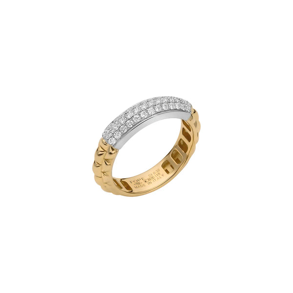 Fope Pave Diamond Ring 0.32 CTW - Size Medium