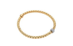 Fope EKA 18K Gold Diamond Bracelet (0.19 CTW)
